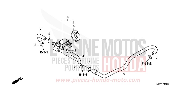 LUFTEINSPRITZSTEUERUNG VENTIL (2) von CBF600N ABS QUASAR SILVER METALLIC (NHA48) von 2008